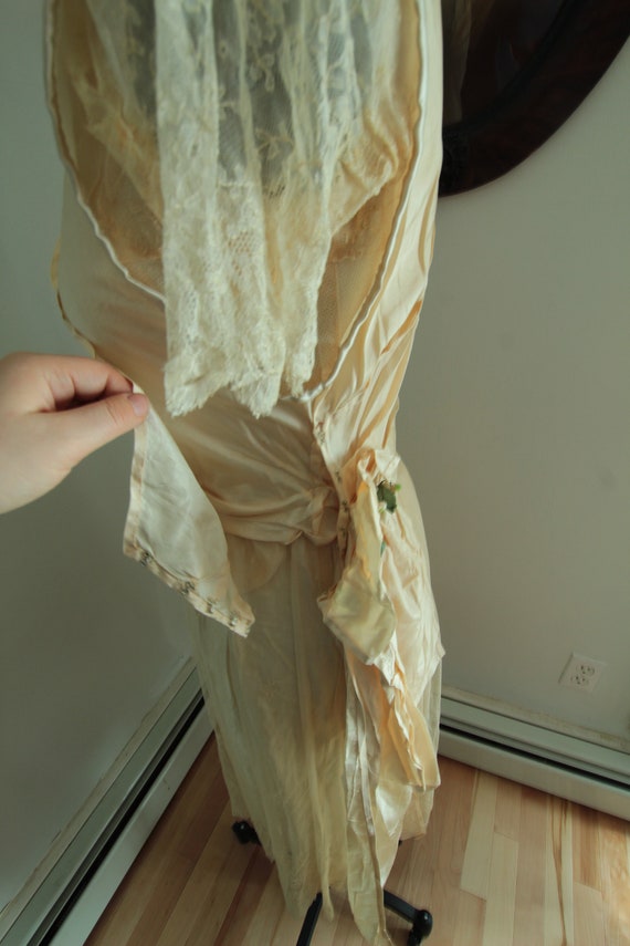 1920’s Ivory Silk Wedding Dress Dress - image 7