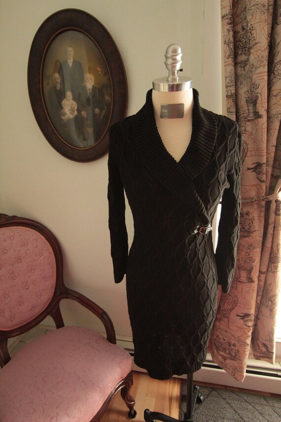 1990’s Black Calvin Klein Sweater Dress