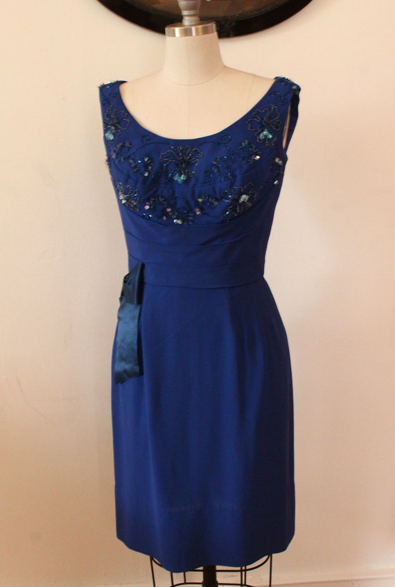 1960’s Blue Beaded Junior Vogue Dress - Gem