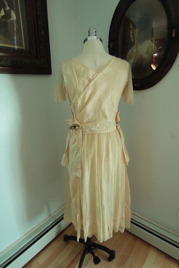 1920’s Ivory Silk Wedding Dress Dress - image 5