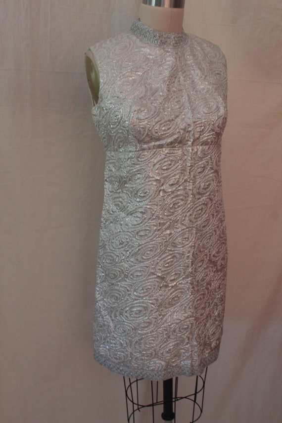 1960’s Silver Brocade Dayval Dress