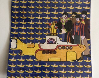 Beatles Yellow Submarine Blotter Art, 7.5 in W x 7.5 in H