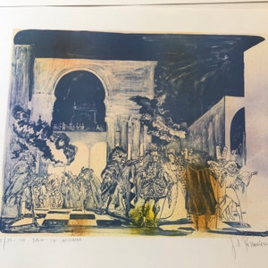 Series of Seven Vintage Signed, LE Prints of Operas, La Boheme, The Magic Flute, Il Trivatore,Madama Butterfly, and Otello, Tosca, and Masch image 10