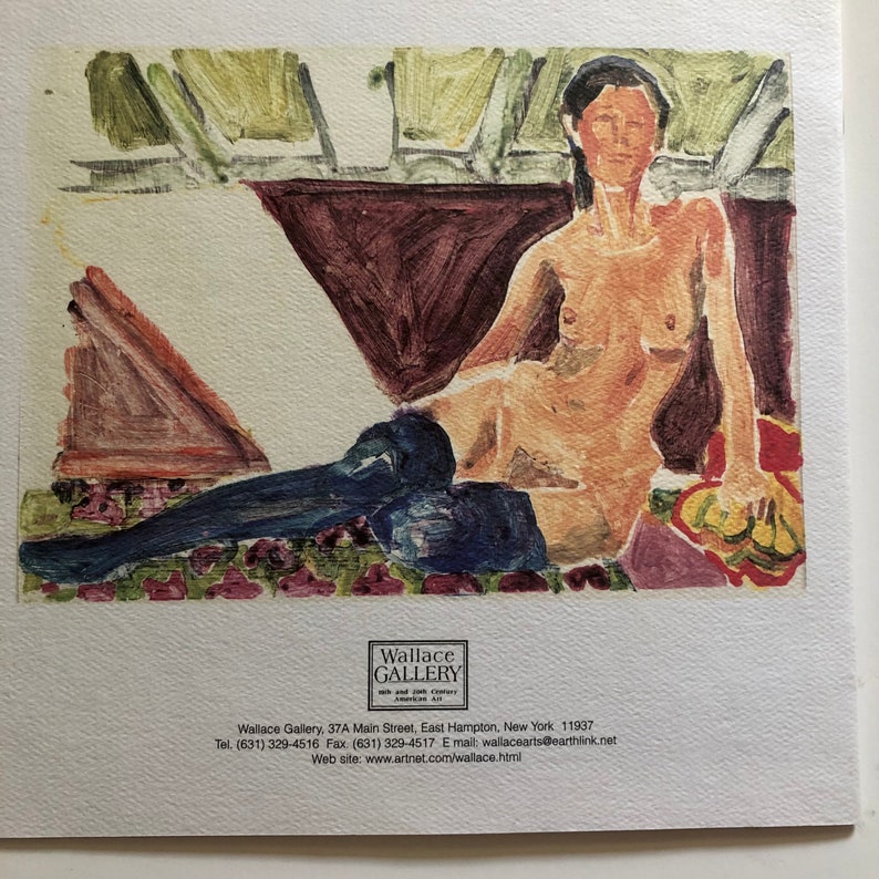 Vintage Figurative Reclining Nude, Signed Acrylic and Guache Painting by New York Artist, 1996, LGBTQ gift image 10