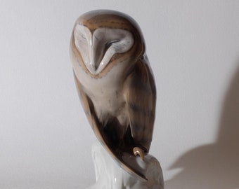 ロイヤル コペンハーゲンのセキセイインコの置物、新品、枝に止まった