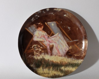B&G Skagen Artist Plate, Krøyer, Wife in Garden, 1987