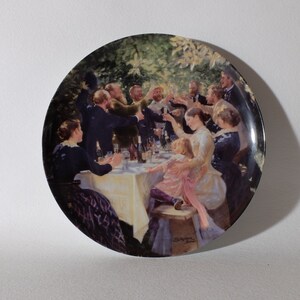 B&G Skagen Artist Plate, P.S. Krøyer "Hip, Hip, Hurra" 1987