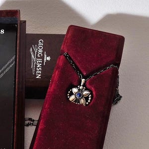 Georg Jensen Sterling Silver Annual Pendant with Lapis lazuli 1998