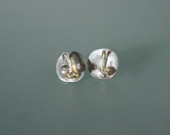 Georg Jensen sterling silver screw back earrings … - image 5