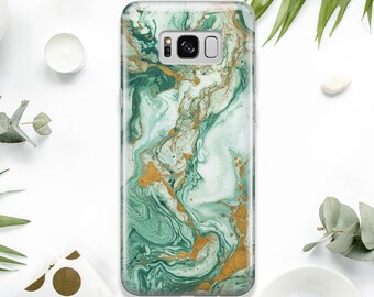 Green Marble Case Samsung S22 Ultra Emerald Cover Samsung Galaxy S21 Plus Marble Case Samsung S23 Plus Case Stone Galaxy S22 AMM6102