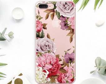 Flower Galaxy S10 iPhone XR Case Clear Rose X iPhone 8 Plus Clear Case iPhone 6s Clear iPod 6 Case XS iPhone 6 Plus Cover iPhone 7 AMM1012