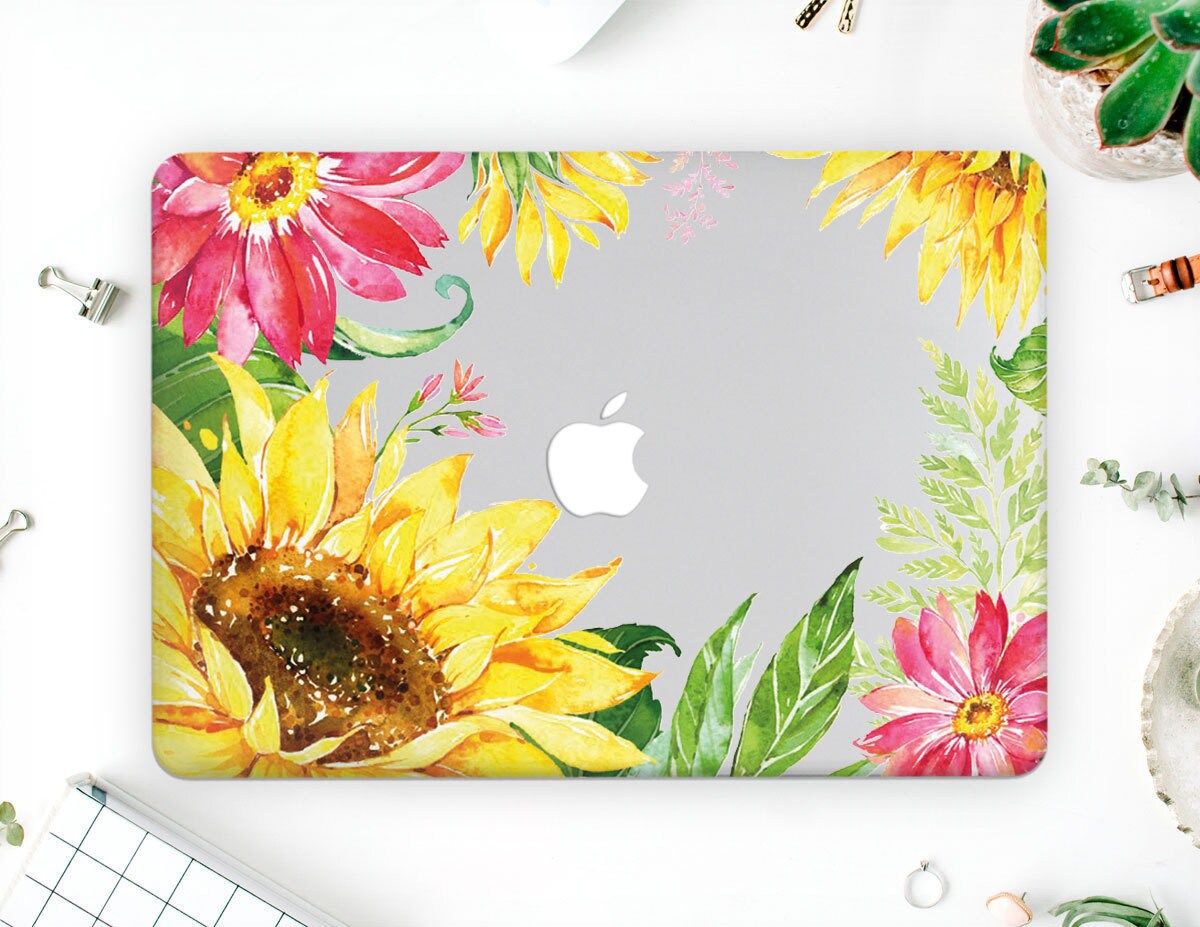 macbook air sunflower case