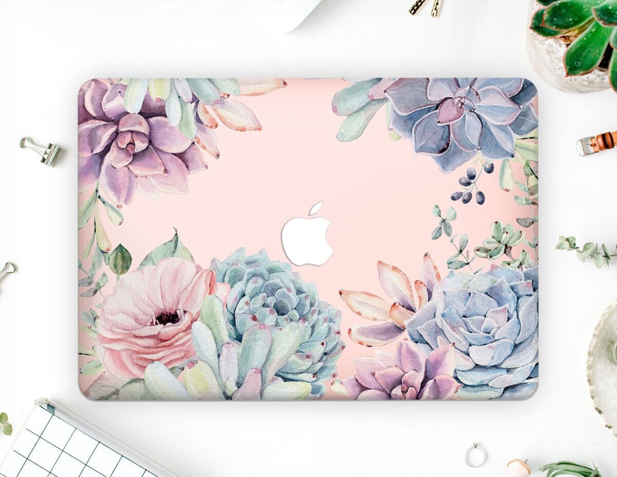 macbook flower case