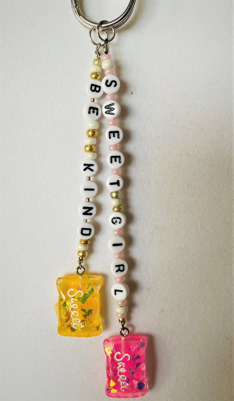 BackPack Charm Zipper Pull Message of Sweet Girl... Any Little Girl will LOVE this Keychain