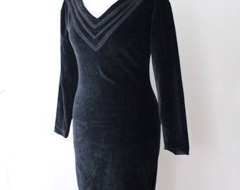 Black Velvet Dress