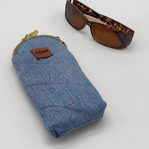 Etui à lunettes à en jean