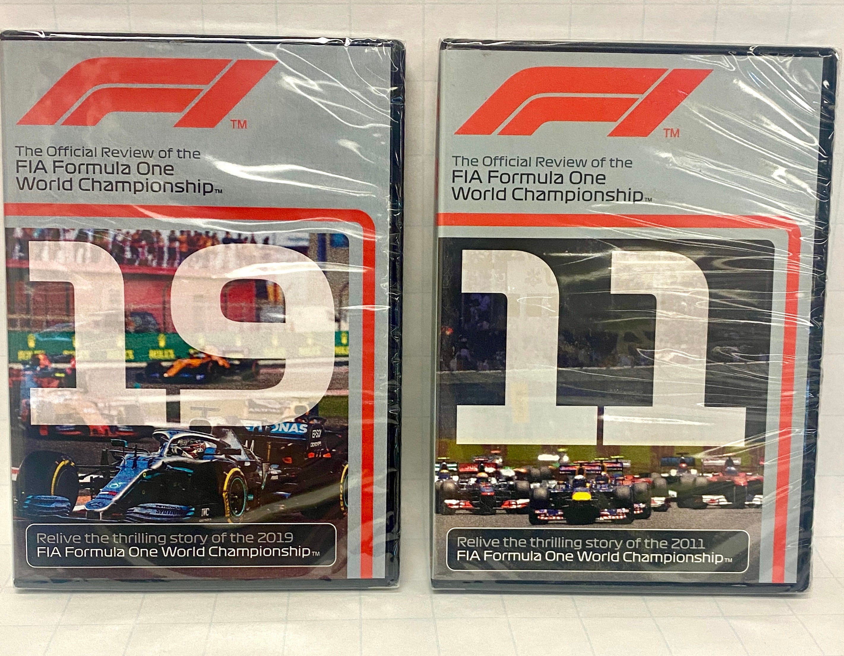 Factory Sealed F1 2019 and 2011 Official Review Dvds PAL Format