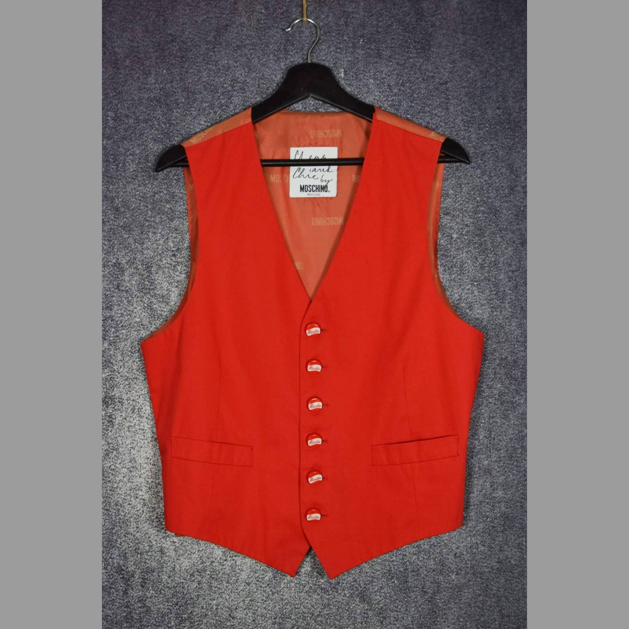 【関税&送料込み】Moschino Waistcoats Moschino Waistcoat - Etsy
