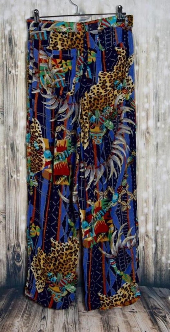 P_005) Vintage 80's multicolor print high waist s… - image 4