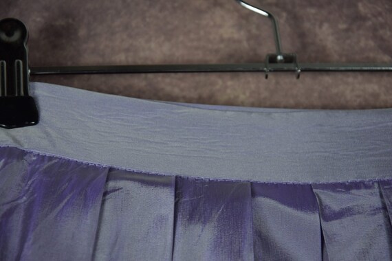 S_022) Vintage 80 's Lavender pleated volume midi… - image 6