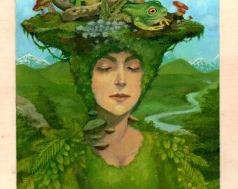 Atop the Grassy Hill - Original