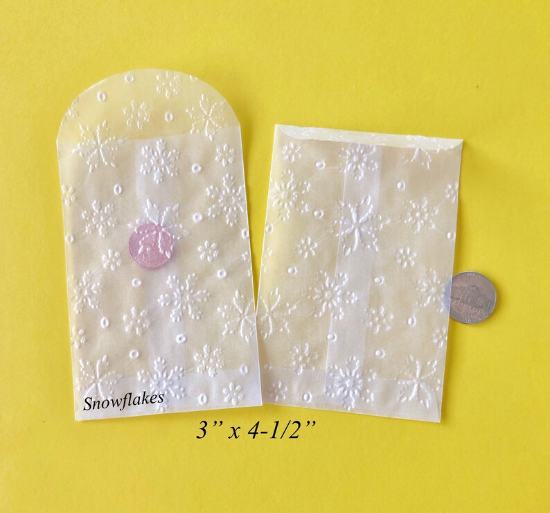 25 Glassine Envelopes embossed envelope Bird seed bag Etsy
