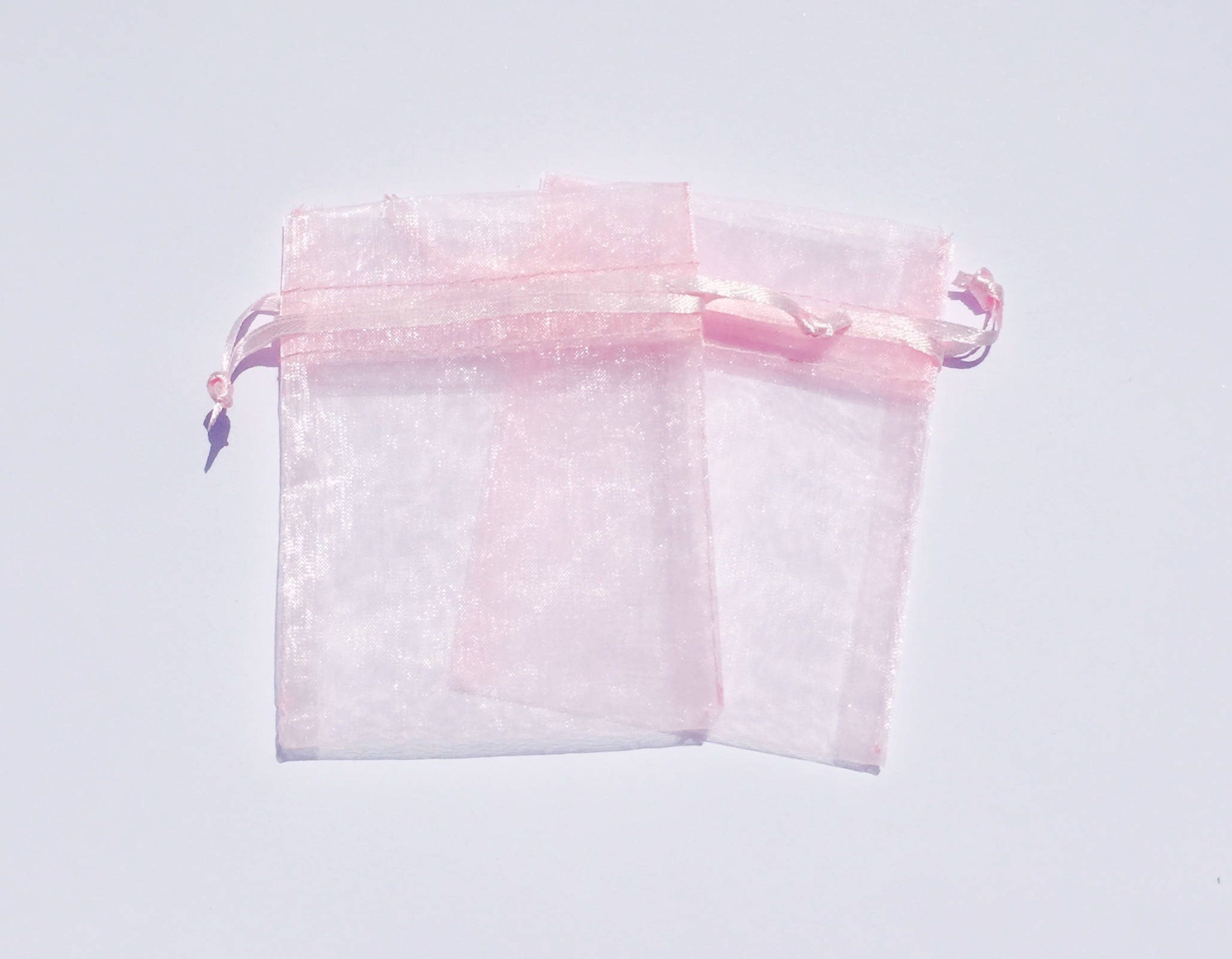 30 Light Pink Organza Bags Drawstring Baby Shower Bag | Etsy
