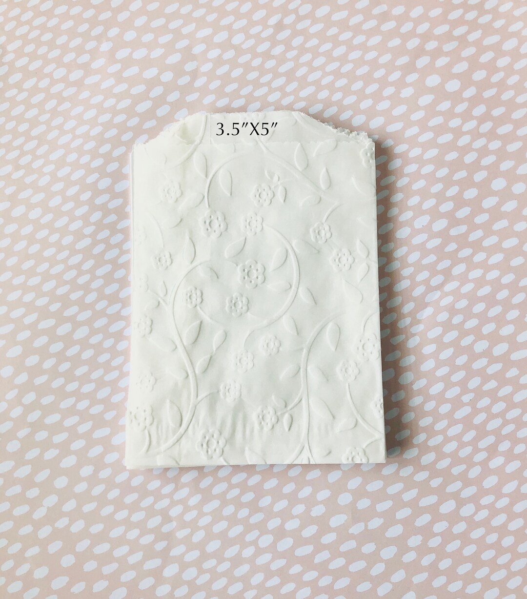 25 Tiny Flower Glassine Bags, 3.5” X 5” Etsy