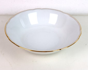 gold rim bowl large | vintage