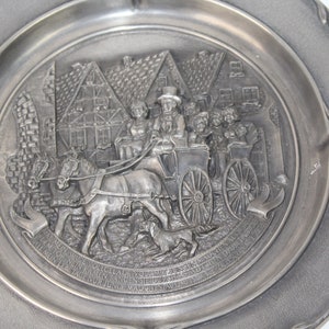 Vintage Pewter Plate Carriage image 2