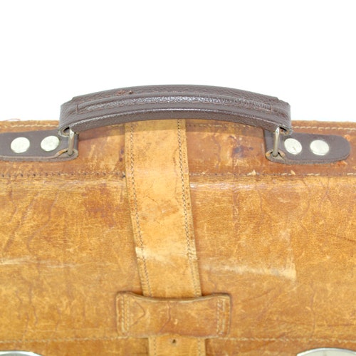 Bag | Cowhide | Briefcase | School Bag | shops Work bag | 1970 | Vintage