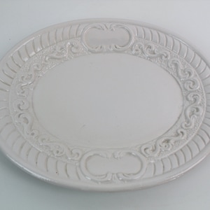 Serving plate | Bassano | Italy | Ceramics | oval | Vintage