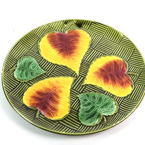 Large ceramic plate from France | vintage