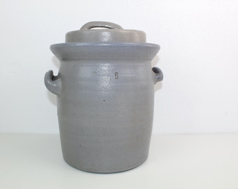 Storage barrel | with lid | 6 litres | Stoneware | 1930 | Vintage