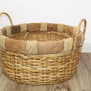 Vintage wicker basket