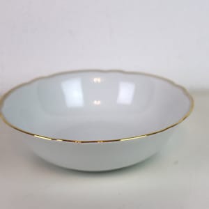 gold rim bowl | vintage