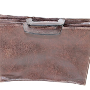 Porte-documents en cuir marron | Millésime