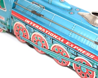 LOCOMOTIVE INTERNATIONAL EXPRESS REF: MF-804 A FRICTION TÔLE LITHOGRAPHIÉE