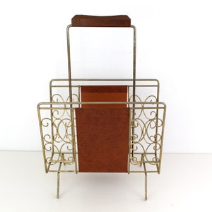 Mid Century Brass Newsstand