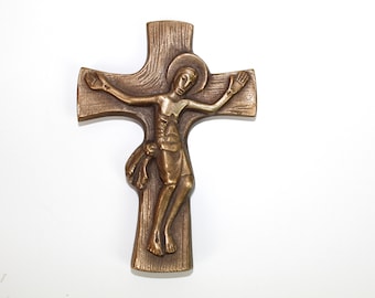 Kreuz Jesus | Kruzifix | Messing | vintage