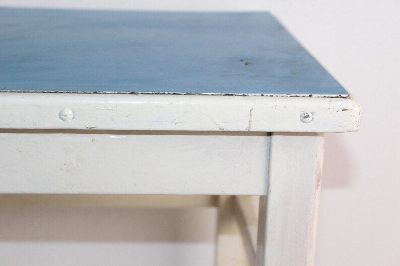 Vintage Stool Shabby White