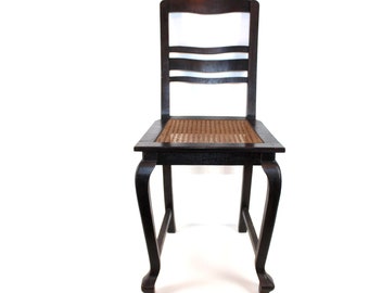 Chippendale chair with wicker