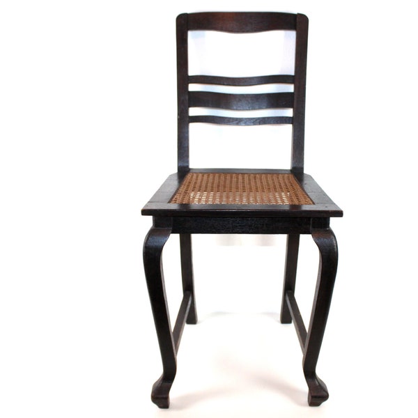 Chippendale-Stuhl mit Korbgeflecht