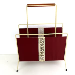 Mid Century Brass Newsstand