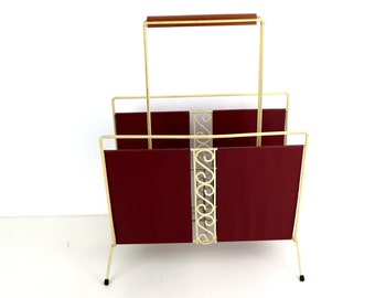 Mid Century Brass Newsstand