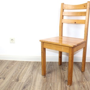 Wooden chair with color stains | Vintage