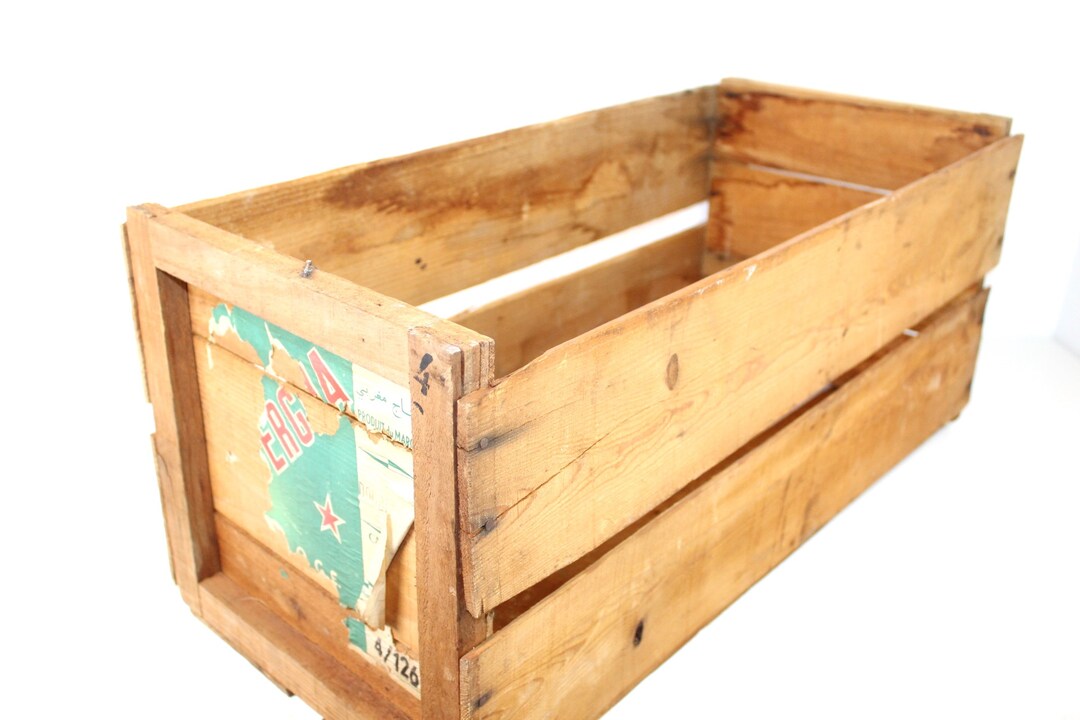 Vintage Orange Box | Wood - Etsy