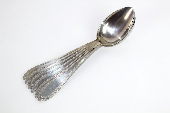 スプーン6杯 | 「ニッケルシルバーを保証」 |シルバーメッキ | 6部