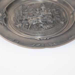 Vintage Pewter Plate Carriage image 3