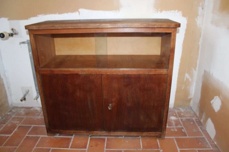 Cabinets With Sliding Glass Doors Oak Vintage